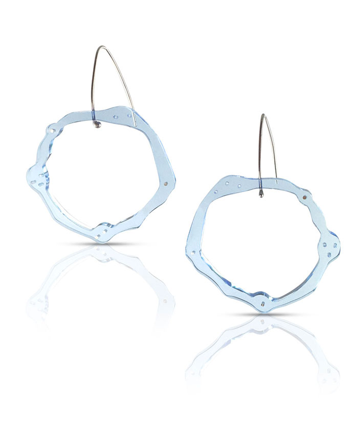 Denisa Piatti-Keep earrings-Silber, Plexiglas
