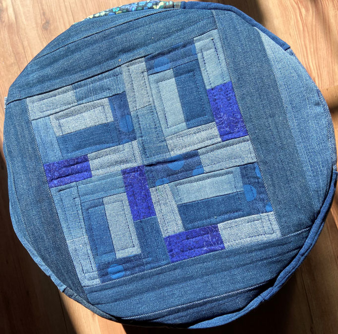 Yogakissen "Jeansmosaik"
