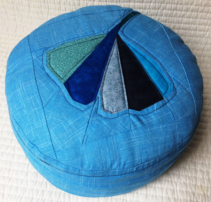 Yogakissen, blau