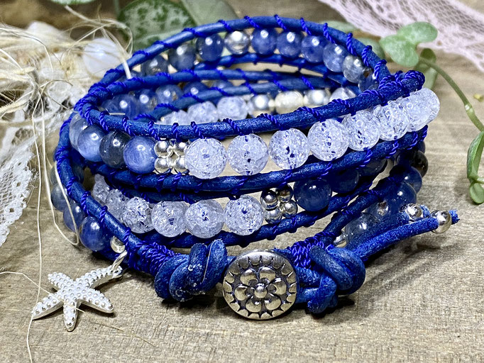 Lederwickelarmband