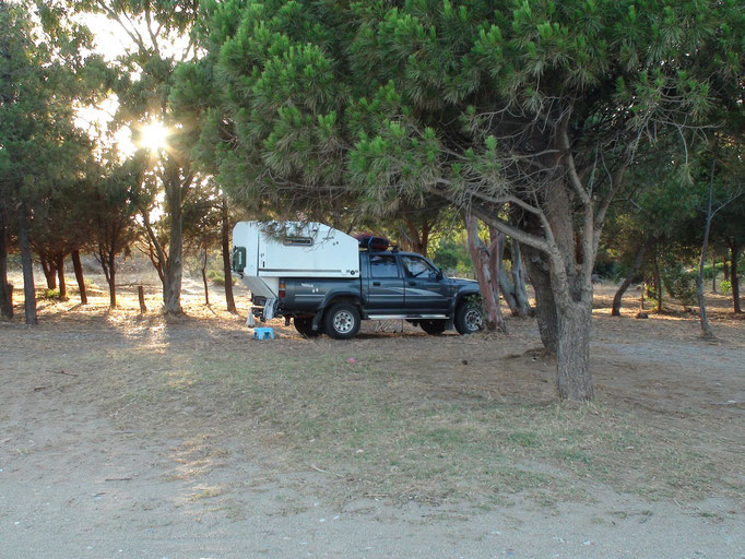 Bivouac sur la plage