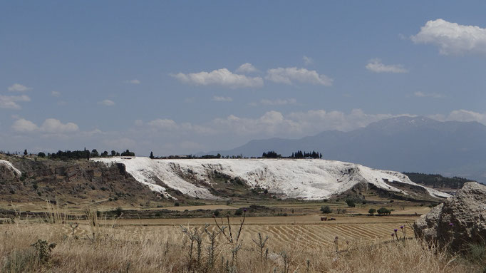 on arrive à Pamukkale
