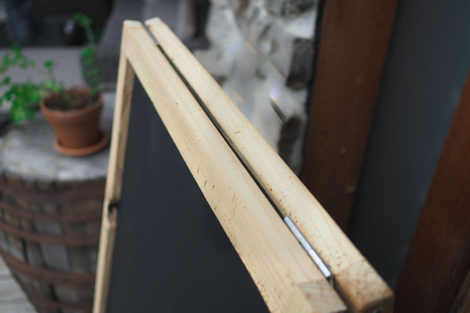 Aufsteller Kundenstopper Eiche 