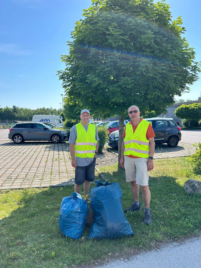 21.06.2026  Zu dritt und 2 große Müllsäcke im Gewerbegebiet