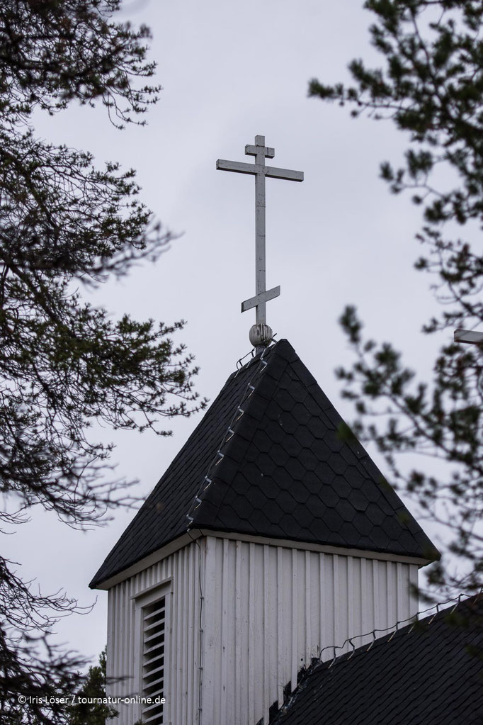 Die christlich orthodoxe Kirche in Sevettijärvi.