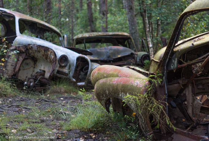 Autofriedhof im Kyrkö Mosse