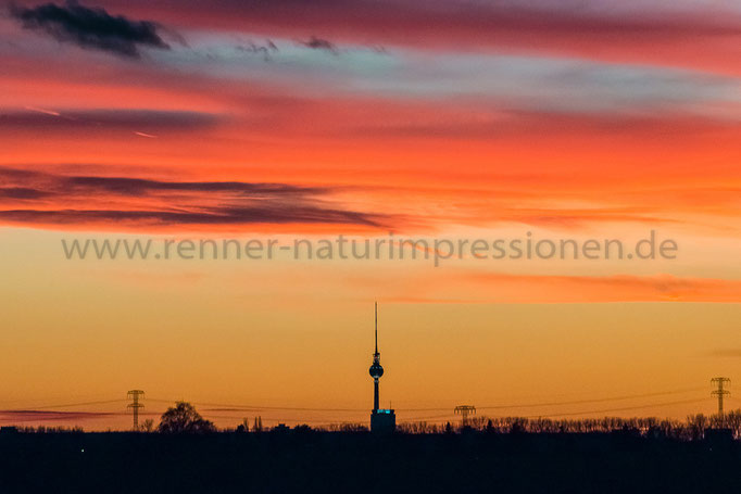 Berlin, 25.12.2015, Sonnenuntergang