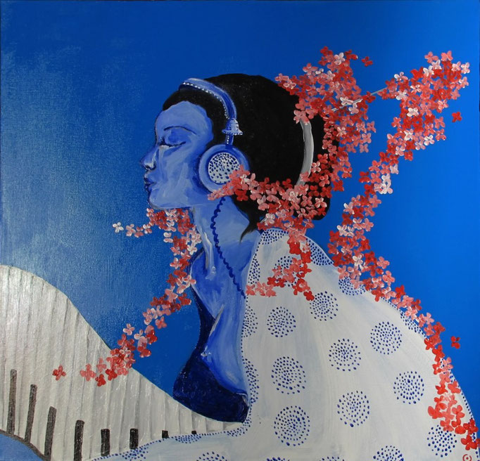 "KamiMusic" - Acrilico su tela - 80x80 cm - 2012 - venduto