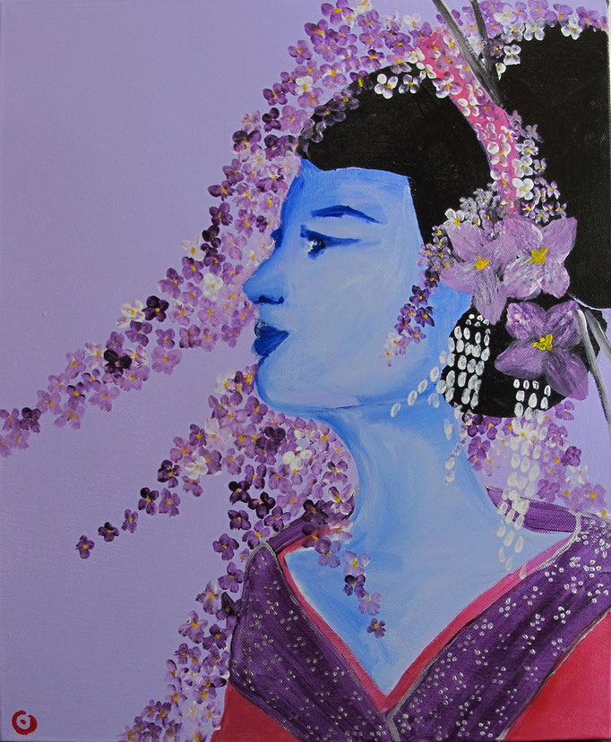 "KamiViolet" - Acrilico su tela - 40x30 cm - 2011 - Venduto