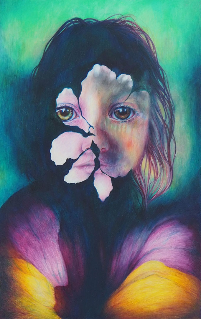 without title (2020), colored pencil on paper