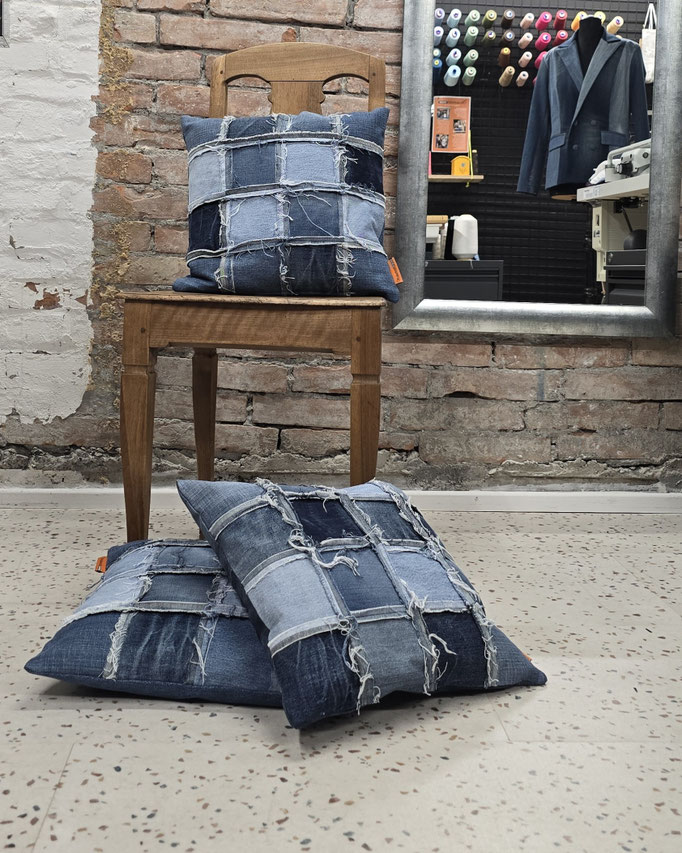 Denim Kissen 40x40 cm