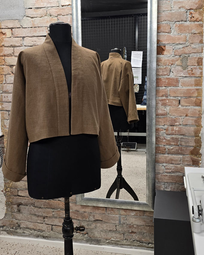 Kimono Jacke aus Leinen