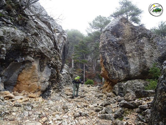 Trinchera en el Barranco de la Cueva de Jaén
