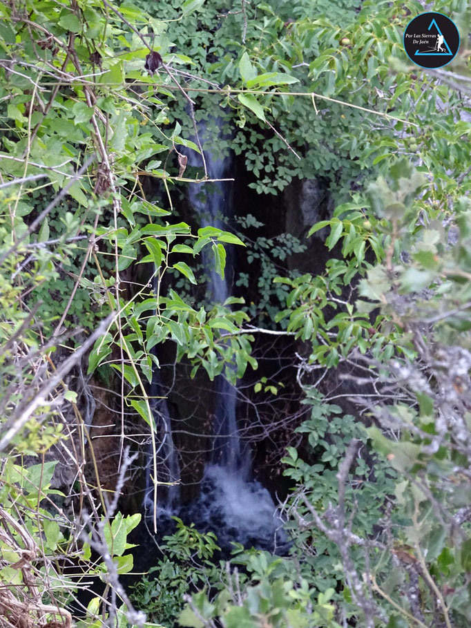 Se ve poco. Son varias cascadas juntas en el arroyo de Montero.