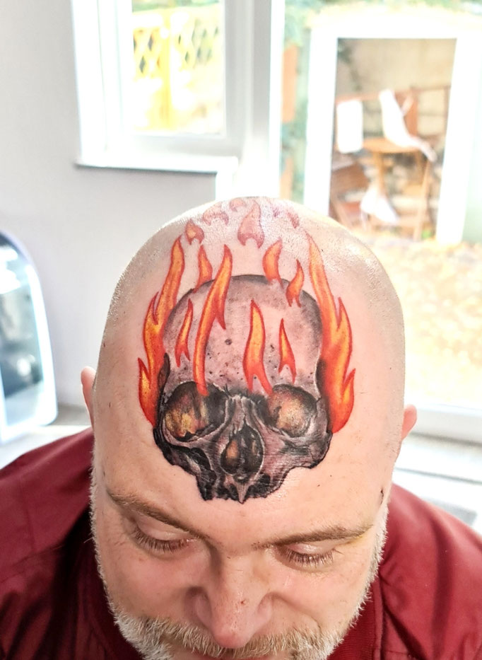 #skull #tattoo #Farbspieltattoo #Bremen
