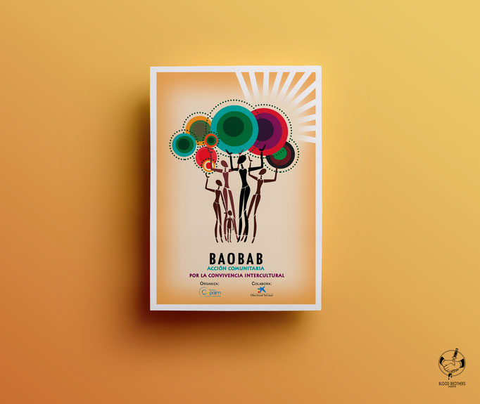 Cartel "Baobab". Fundación Cepaim y Obra Social "la Caixa".