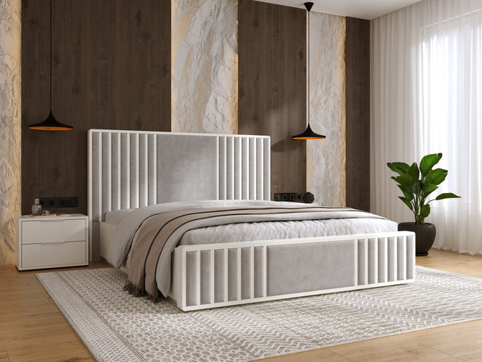 luxury bedroom interior architectural visualization with soft daylight - Dionis Studio