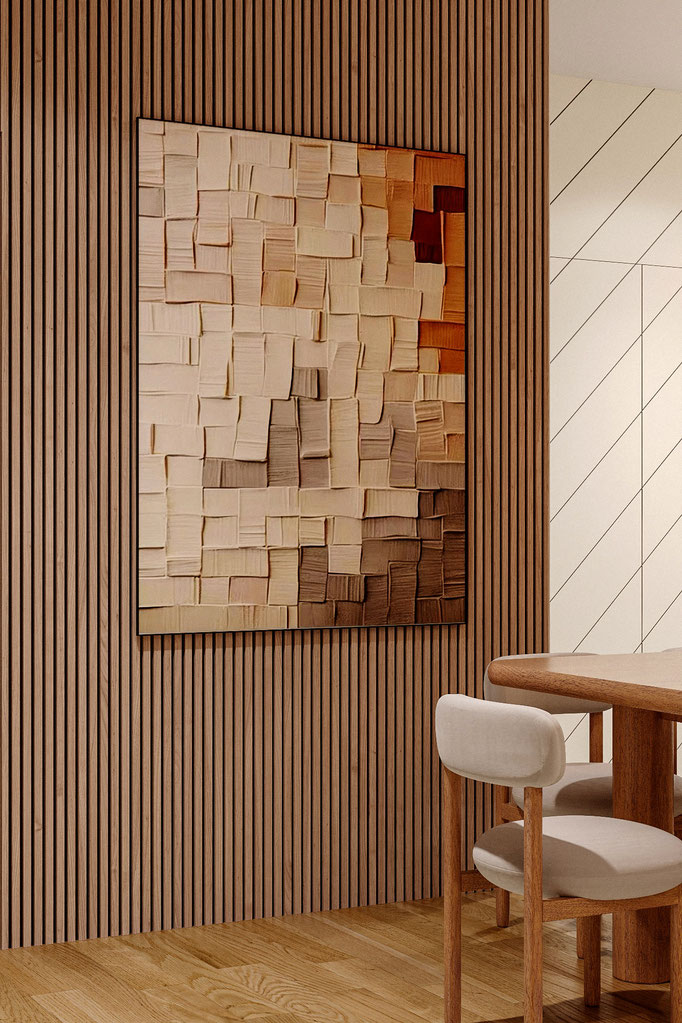 minimalist living room interior visualization for residential project - Dionis Studio