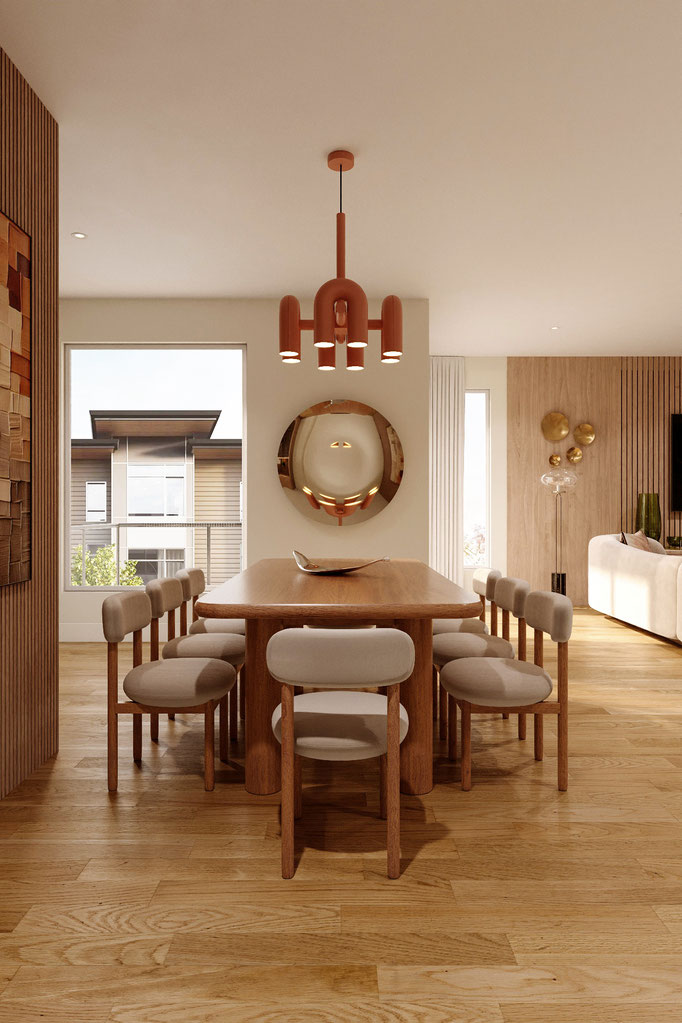 photorealistic kitchen interior rendering for interior design presentation - Dionis Studio