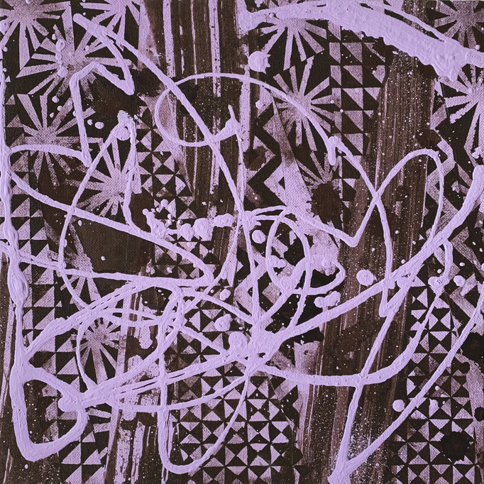 藤  227×227mm / acrylic on canvas / 2021