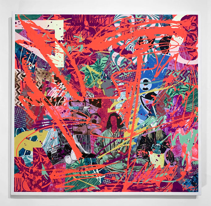 集合 get together  700×675mm / acrylic on canvas / 2022