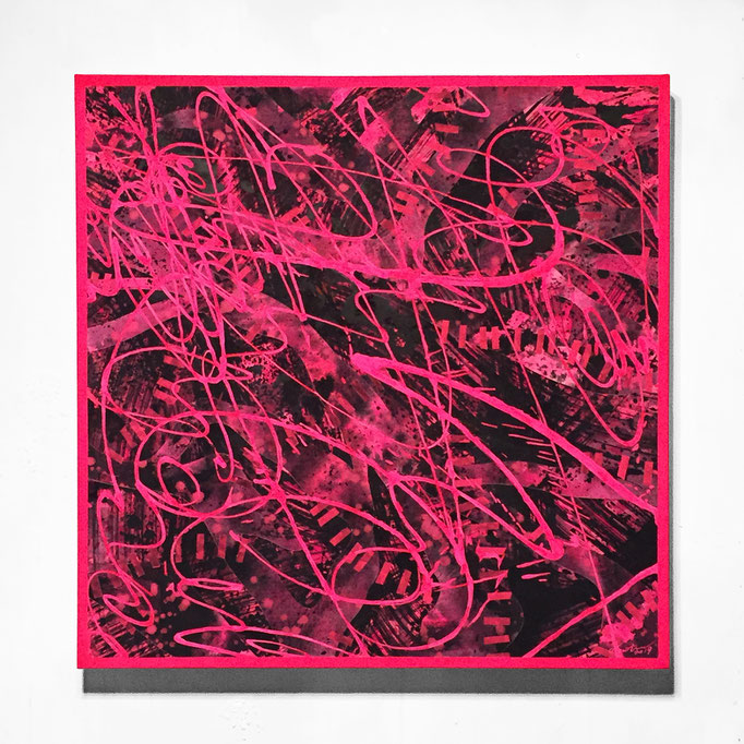 pynk 654×654×45mm / acrylic on canvas / 2019