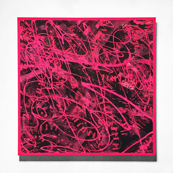 pynk 654×654×45mm / acrylic on canvas / 2019