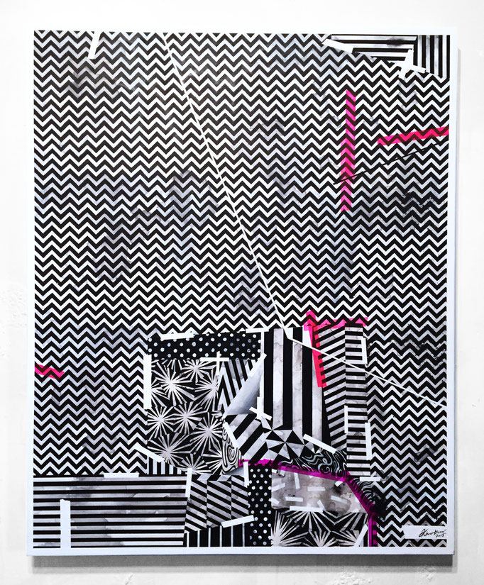 必要強引０ 805x608x40mm / acrylic on canvas / 2018