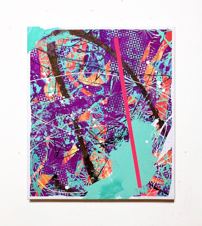 過渡期２ 492×417mm / acrylic on canvas / 2019