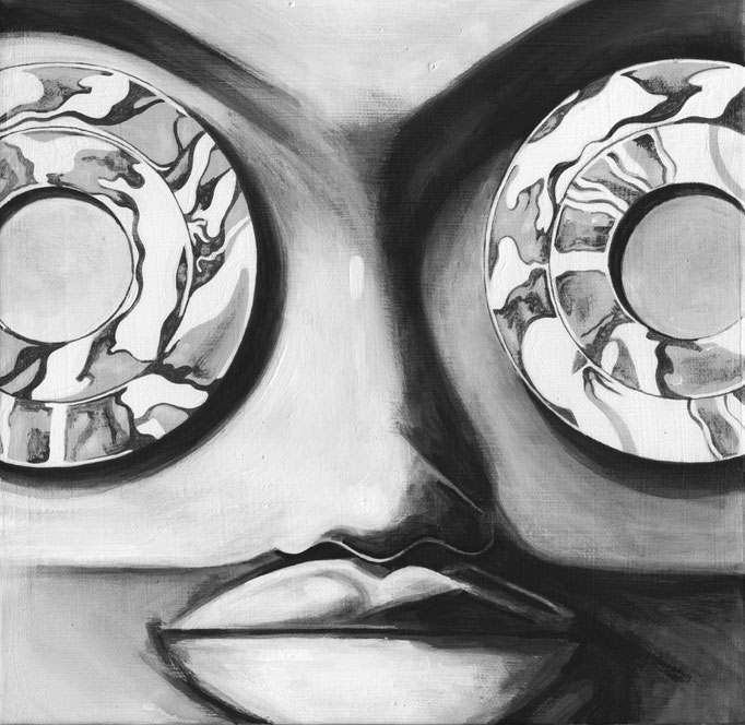 BASIC 230x230x17mm / acrylic on canvas / 2017