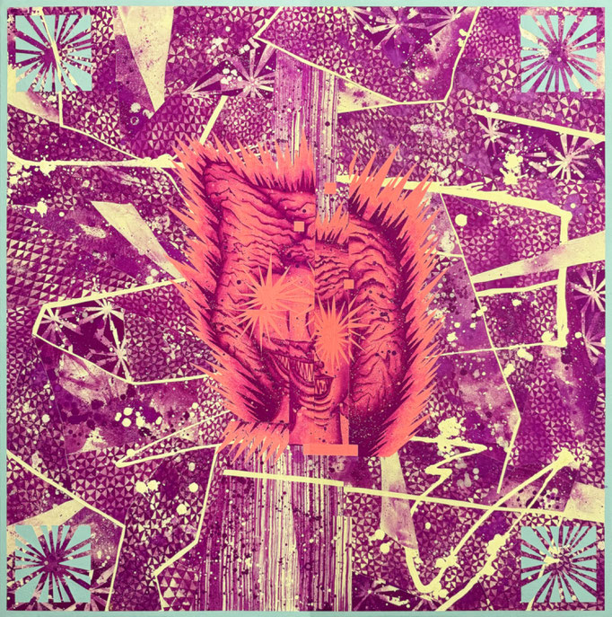 GERMINATION   654×654×45mm / acrylic on canvas / 2024