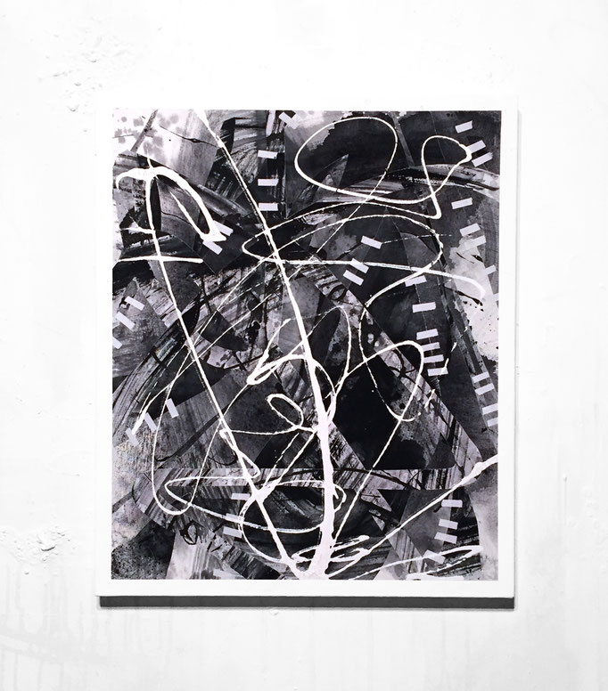 執拗 456x380x17mm / acrylic on canvas / 2018