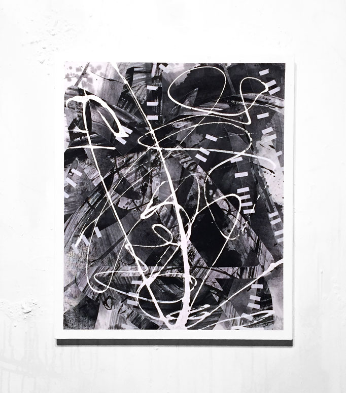 執拗 456x380x17mm / acrylic on canvas / 2018