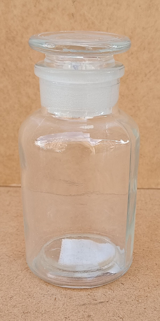 Frasco cristal con tapa. Ref 6GL2389. 11X6