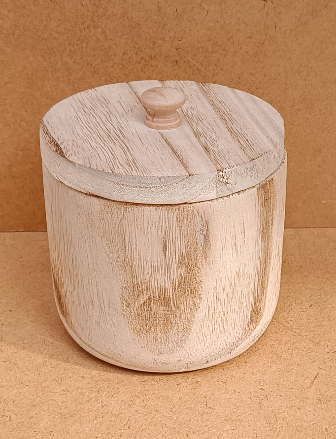 Bote madera natural. Ref 11481. 19x15