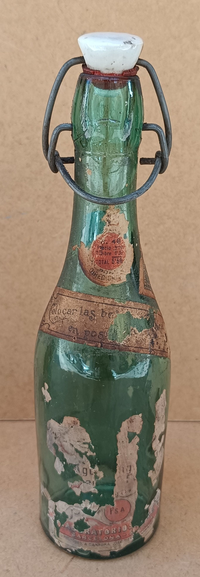 Botella antigua. Ref GOY. 24x6 
