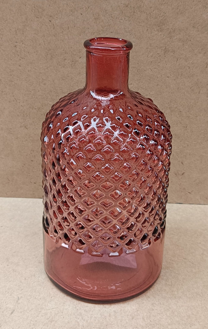 Botella vidrio reciclado. Ref 11020. 12x22