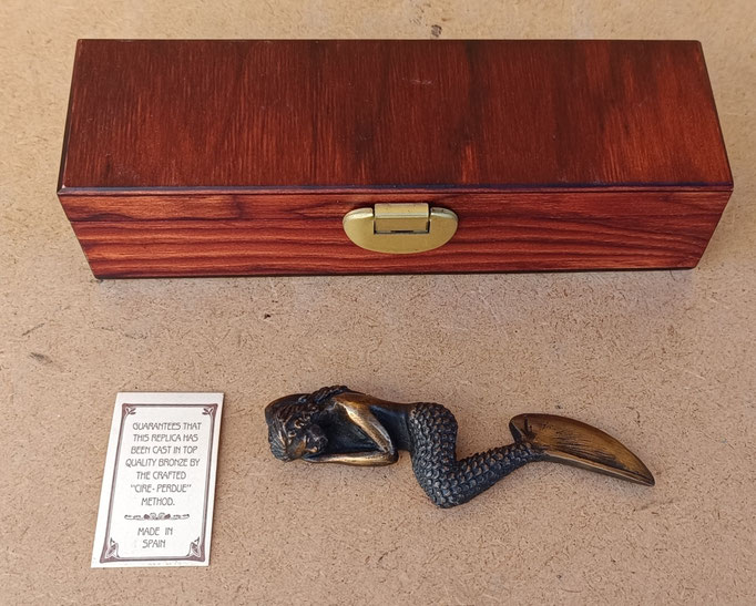 Abrecartas bronce macizo. Ref FBA001. 11,5x3