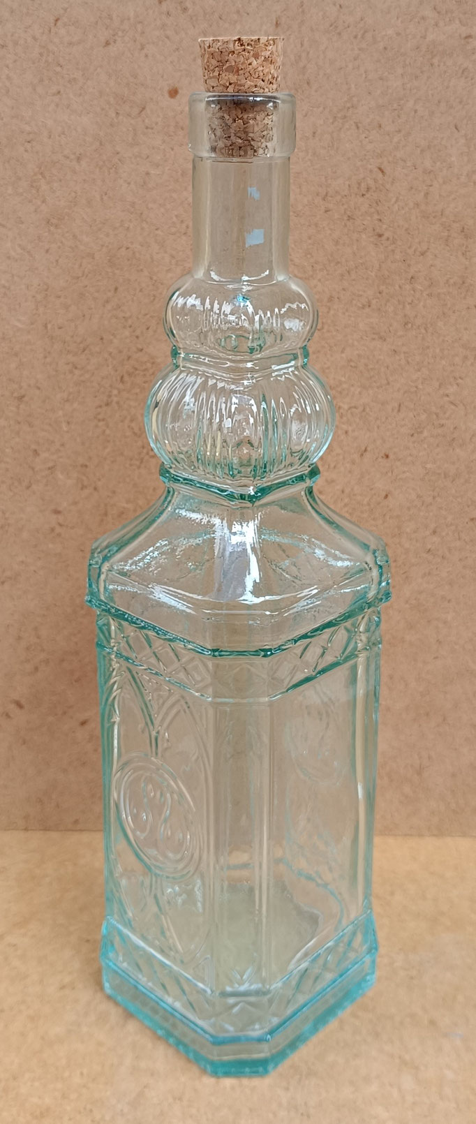 Botella cristal. Ref 7604. 32x8x8