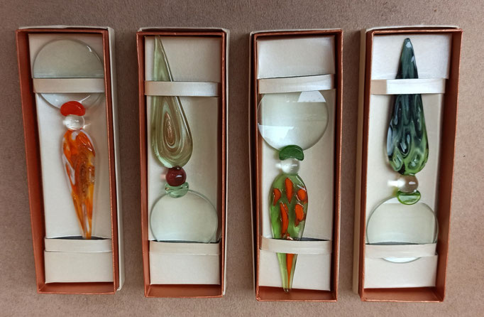 Lupas de cristal de Murano. Ref CA410. 15x5. Varios modelos disponibles