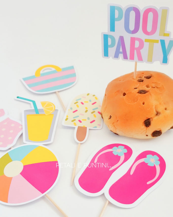 Cake Topper pool party