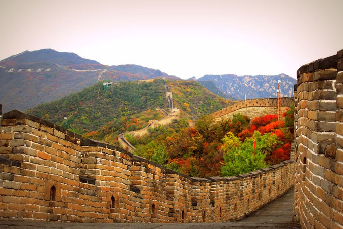 Die Chinesische Mauer bei Mutianyu