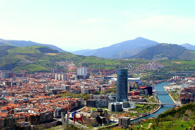 Blick über Bilbao