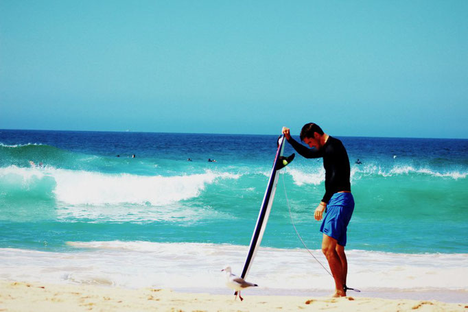 Surfer am Bondi Beach, Sydney
