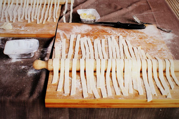 Selbstgemachte Pasta in Florenz