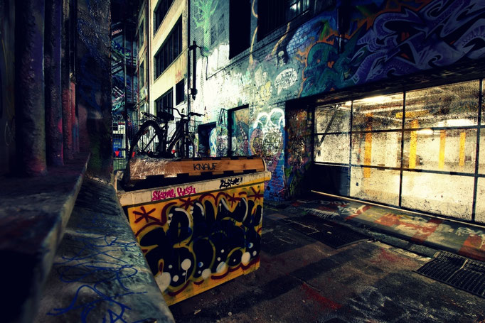 Streetart in der Hosier Lane Melbourne
