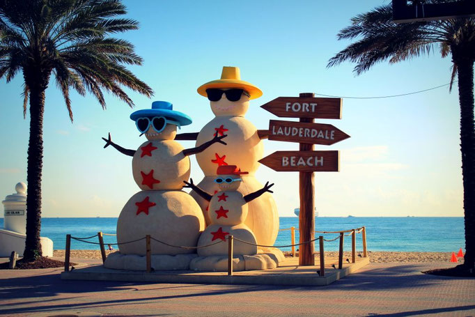 "Winterstimmung" in Fort Lauderdale Beach, Florida