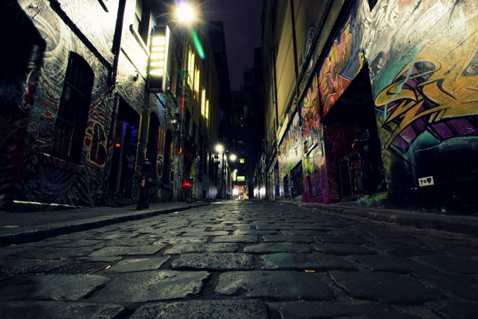 Streetart in der Hosier Lane Melbourne