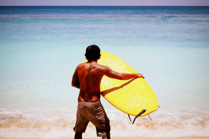 Surfer auf Bali