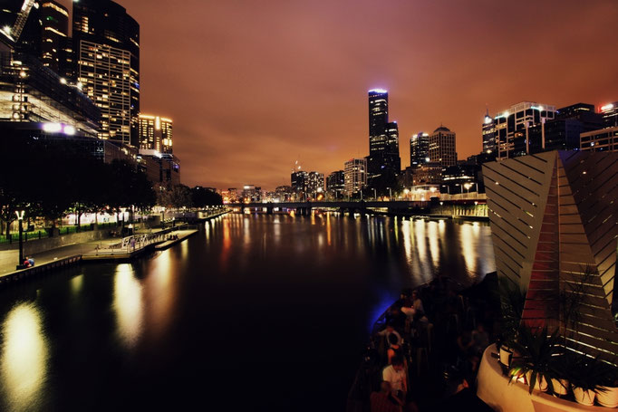 Melbourne bei Nacht